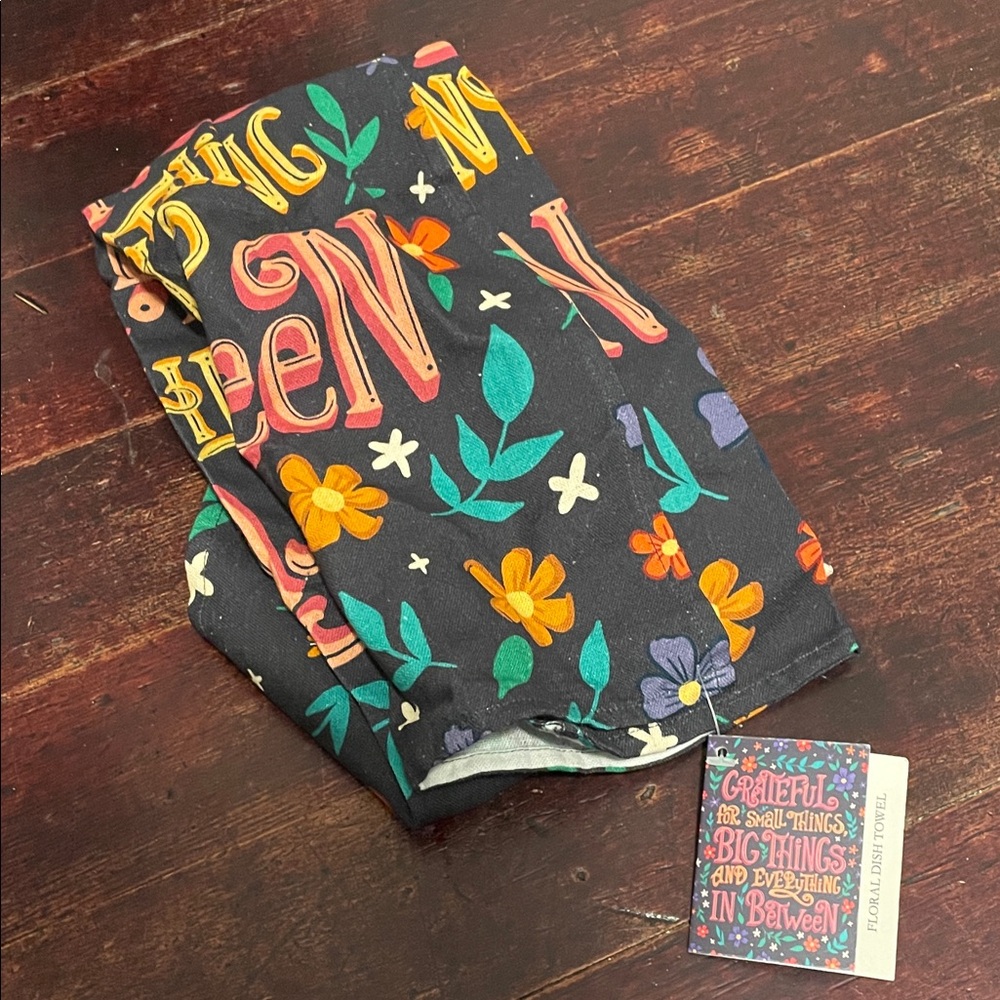Floral dish towel